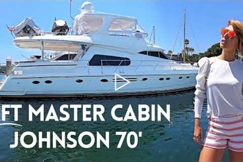 $799,000 2005 JOHNSON 70' AFT CABIN Flybridge Motor Yacht Tour LIVEABOARD Boat WALKTHROUGH &..