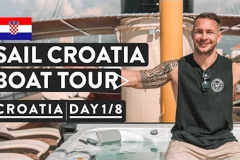 IS THIS REAL!? OUR CRUISE BOAT TOUR | Sail Croatia Cruise Explorer | Day 1 of 8