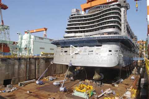 AIDAprima Cruise Ship Construction & Christening in 4K by MK timelapse