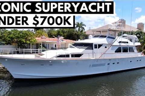 $695,000 1984 PALMER JOHNSON 84' CLASSIC MOTOR YACHT TOUR / Perfect Loop Liveaboard SuperYacht