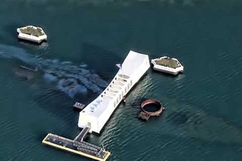 Aerial View Of Pearl Harbor & Arizona Memorial • RIMPAC 2016