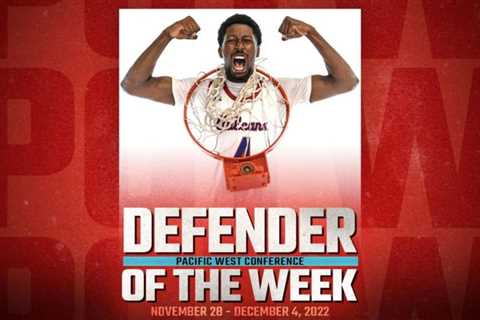 UH-Hilo’s Peat claims title of PacWest men’s basketball Defender of the Week