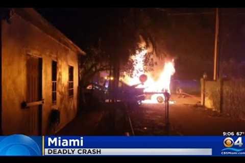 One Person Killed In Fiery Miami Crash