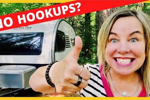 RV Camping WITHOUT WATER, SEWER, ELECTRICITY! (Tips & Tricks for Beginners) ✅