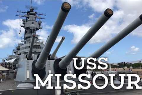 The USS Missouri Battleship Museum at Pearl Harbor, Honolulu, Hawaii