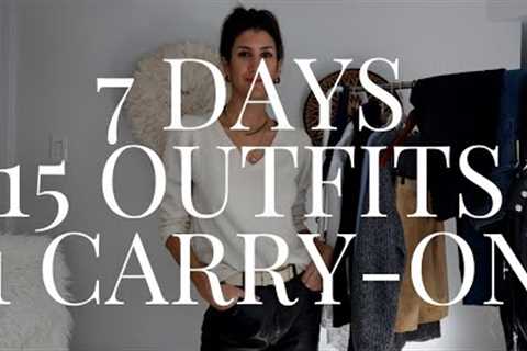 Packing Light: 15 Outfits, 7 days, One Carry-on | Travel Capsule