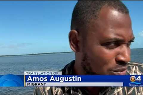 Moment 130 Haitian Migrants Jump Off Boats To Come Ashore In Florida Keys Caught On Camera