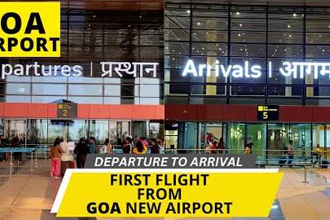 First Flight From GOA Airport | Manohar International Airport Goa Mopa | New Goa Airport |