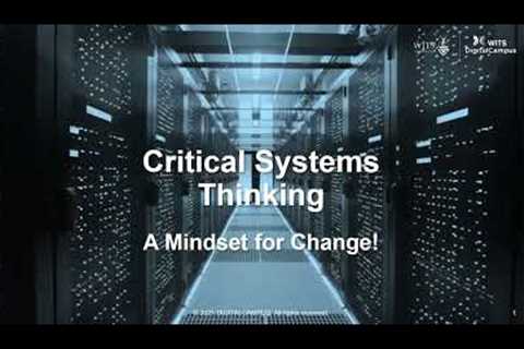 Critical Systems Thinking Webinar