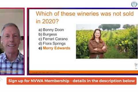 Napa Valley Wine Academy - Wine Trivia Peter #winetips Peter Marks, MW