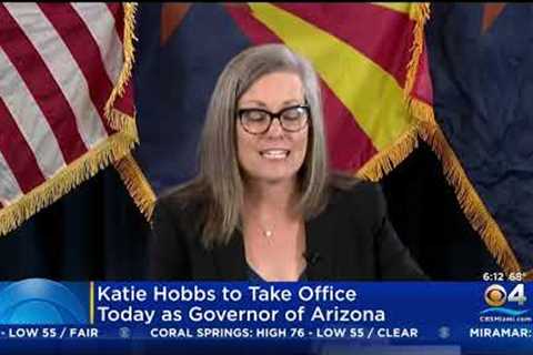 Democrat Katie Hobbs sworn in as Arizona governor