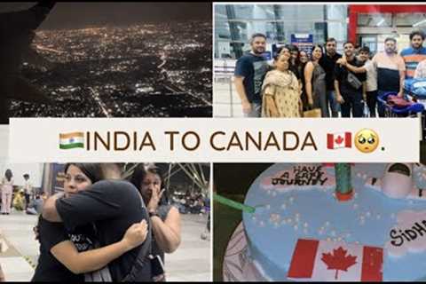 INDIA TO CANADA JOURNEY 🇨🇦|| VIA PARIS || TRAVEL GUIDE || EMOTIONAL VIDEO🥺🥺