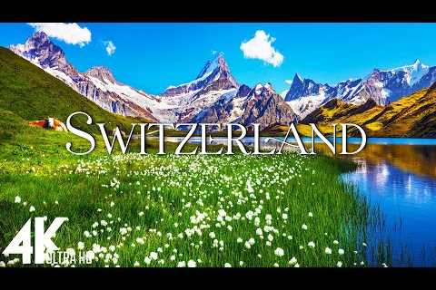 FLYING OVER SWITZERLAND (4K Video UHD) - Scenic Relaxation Film With Inspiring Music