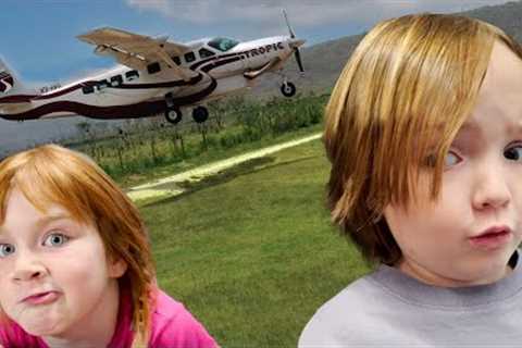 Adley & Niko ride 3 AiRPLANES!! surprise Family Trip with my Dad! Navey stays home to play with ..