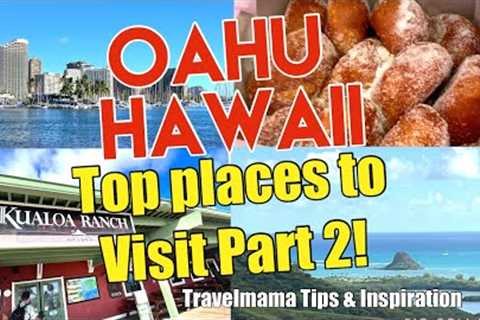 Oahu Hawaii Tour Top places Part 2 Travel Guide | Jurassic | Kualoa Ranch | Food |Honolulu #travel