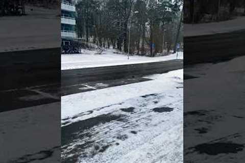Winter in Stockholm | Snowfall in Stockholm 4K #shorts #youtubeshorts
