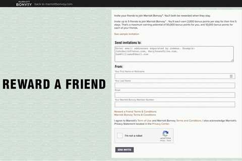 Marriott Bonvoy Refer-A-Friend New Member Bonus