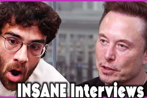 Elon Musk INSANE Interviews | HasanAbi reacts