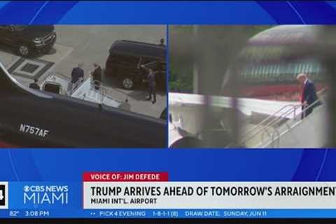 Trump arrives in Miami