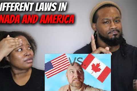 🇨🇦 vs 🇺🇸 American Couple Reacts Different Laws In Canada and The USA