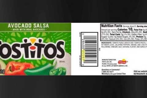 Tostitos Avocado Salsa Dip recalled due to undeclared milk allergen