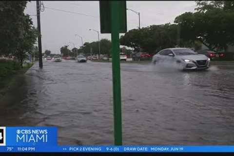Storms soak Miami-Dade County