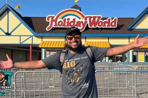 My FIRST EVER Visit to Holiday World | I HAVE A NEW NUMBER ONE COASTER! | HoliWood Nights Trip Day 2