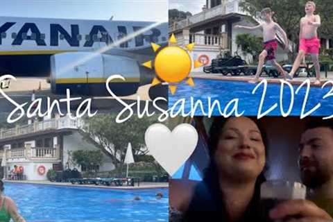 Santa Susanna 2023 | family holiday vlog ☀️🏖️✈️