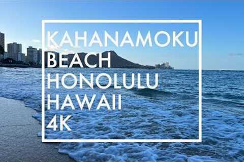 Morning Walk Exploring Kahanamoku Beach in Hawaii | 4K Walking Tour