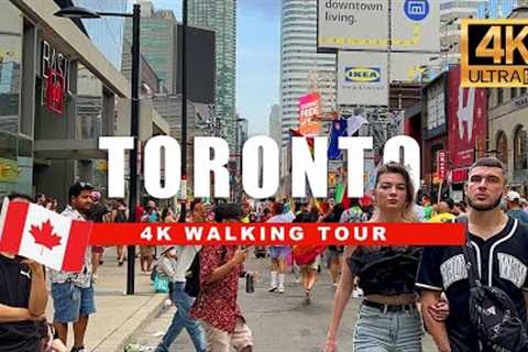 Toronto, Canada Walking Tour - Downtown Bloor & Yonge Street [4K Ultra HDR/60fps]