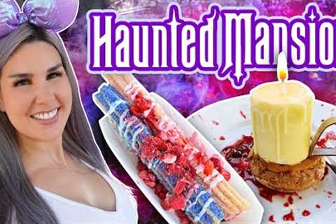 TRYING ALL THE NEW HAUNTED MANSION FOOD! 🔮 Plus HALLOWEEN MERCH! Disneyland Vlog 2023