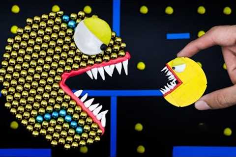 Magnetic Monster Attack | Best Of Pacman Stop Motion Game Compilation