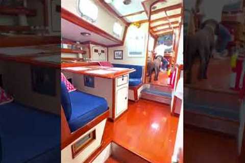Could you live in this 75 foot sailboat? #sailboat #yacht #liveaboard