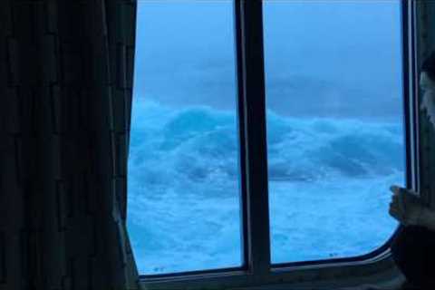 Anthem Of The Seas Vs Huge Waves And 120 MPH Winds. Viewed From My Room On The Third Deck. NO MUSIC!