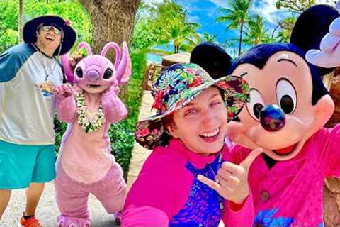 Aulani Disney Resort Day in Hawaii! So Many Character Sightings & Rainbow Reef Snorkeling!