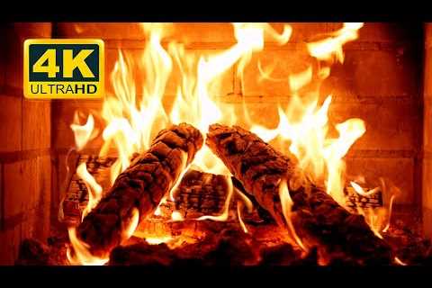 🔥 The BEST Crackling Fireplace 4K (12 HOURS). Fireplace Ambience with Crackling Fire Sounds