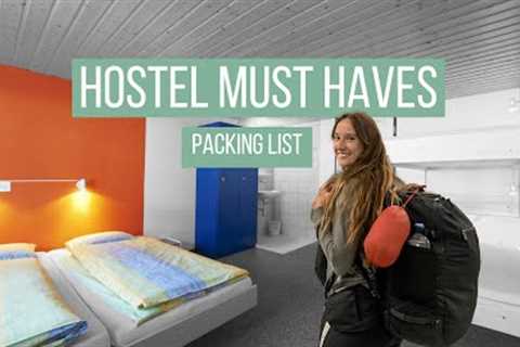 20 Things You Need When Staying in Hostels || (Hostel Travel Packing Tips)