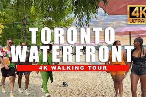 Walking Toronto''s Beautiful Waterfront Scenery - Toronto Walking Tour 🇨🇦 [ 4K HDR - 60 fps ]