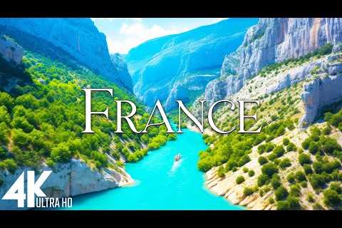 FLYING OVER FRANCE (4K Video UHD) -  Relaxation Film With Inspiring Music