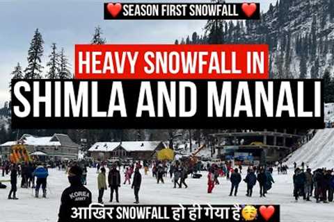 Snowfall in shimla and manali | snowfall in october | snow | Rohtang pass | shimla today weather