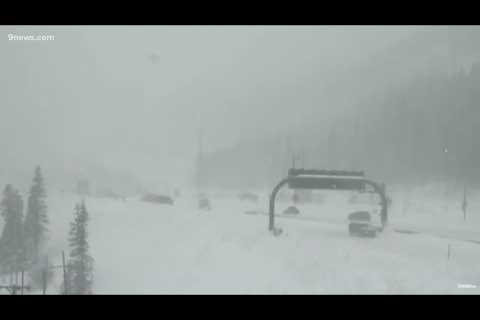 Snow falls in Colorado''s mountains