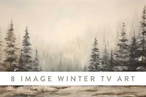 Winter Scenes TV Art Screensaver | Vintage Winter Inspired Paintings | 8 Scenes For 2 Hours 2023