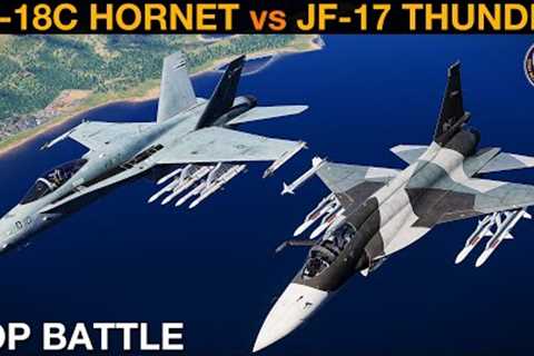 FA-18C Hornet vs JF-17 Thunder: BVR Battle & Dogfight | DCS