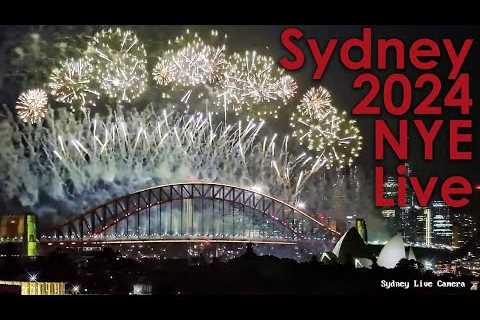 New Years Eve FIREWORKS LIVESTREAM - Sydney Harbour Bridge, Sydney, Australia - 2023 becomes 2024!