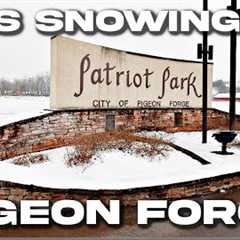 SNOW BEGINS IN PIGEON FORGE TENNESSEE Winter Storm Makes Its Way Through The Smokies