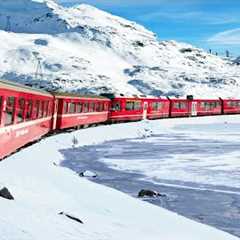 Riding the World’s Most Beautiful Snow Train! | Bernina Express | Italy🇮🇹 - Switzerland🇨🇭