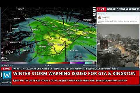 ONTARIO LIVE: Blizzard Risk Storm Coverage (Fri, Jan 12, 2024)