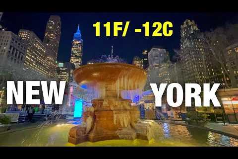 New York City LIVE Manhattan on Freezing Cold Day Feels Like (11F/ -12C) (January 17, 2024)