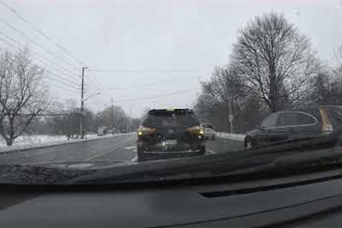 Toronto Extreme Snowfall: Driving Post Snow Storm - 4K