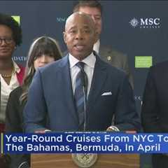 Year-round cruises from NYC to the Bahamas, Bermuda start in April